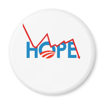 Anti-Obama - Shattered Hope T-shirt magnets