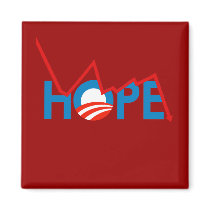 Anti-Obama - Shattered Hope T-shirt magnets