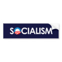Anti-Obama - Socialism white bumper stickers by antiobama Anti-Obama - Socialism white bumper stickers