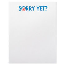Anti-Obama - Sorry Yet Letterhead Design