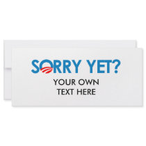 Anti-Obama - Sorry Yet rack cards by antiobama Anti-Obama - Sorry Yet rack cards