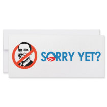 Anti-Obama - Sorry Yet rack cards