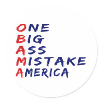 Anti Obama Sticker by antiobamastuff Anti Obama Sticker