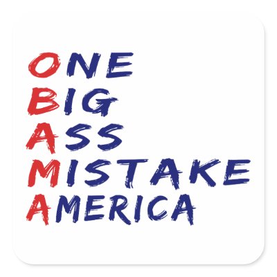 Anti Obama Sticker by antiobamastuff