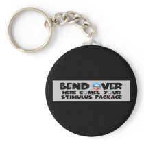 Anti Obama stimulus package Keychain
