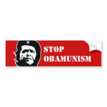 ANTI-OBAMA / STOP OBAMUNISM BUMPER STICKER bumper stickers