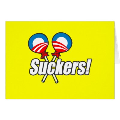 Anti-Obama - Suckers Greeting Cards by antiobama