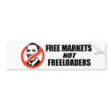 Anti-Obama T-shirt - Free Markets bumper stickers