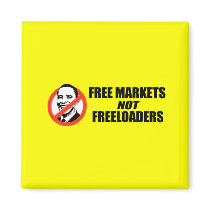 Anti-Obama T-shirt - Free Markets magnets