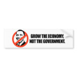 Anti-Obama T-shirt - Grow the economy Bumper Stickers