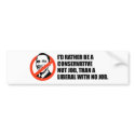 Anti-Obama T-shirt - Nut job or No job bumper stickers