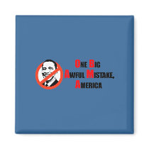 Anti-Obama T-shirt - One big awful misake America magnets