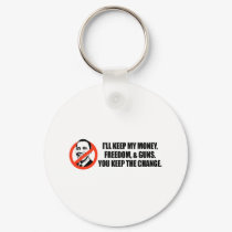 Anti-Obama T-shirt - You keep the change keychains by antiobama Anti-Obama T-shirt - You keep the change keychains