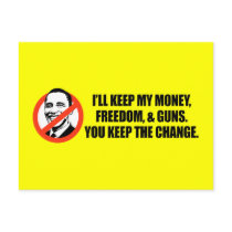 Anti-Obama T-shirt - You keep the change postcards by antiobama Anti-Obama T-shirt - You keep the change postcards