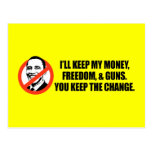 Anti-Obama T-shirt - You keep the change Postcard