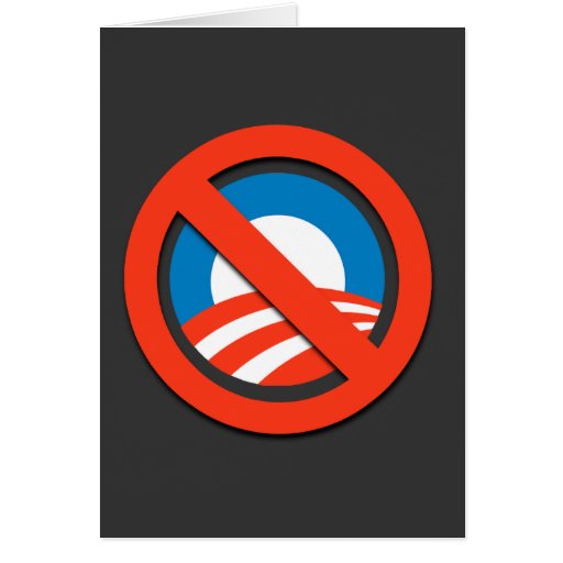 Anti-Obama T-shirts, Buttons, Stickers Greeting Card