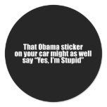 Anti-Obama - that obama sticker might as well say