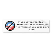 anti obama - truth bumper sticker