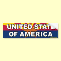 Anti Obama "United State Of America" sticker bumper stickers