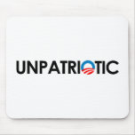 Anti-Obama - Unpatriotic black mousepads