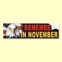 anti Obama "USA Eagle Remember" sticker bumper stickers