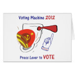 Anti Obama Voting Machine Light Background Cards