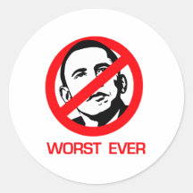 Anti-Obama - Worst Ever Sticker
