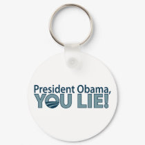 Anti-Obama You Lie! keychains