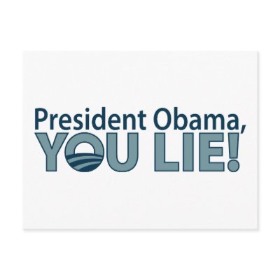 Anti-Obama You Lie! Postcards by AmericanElephant