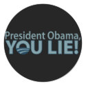Anti-Obama You Lie! stickers by AmericanElephant Anti-Obama You Lie! stickers