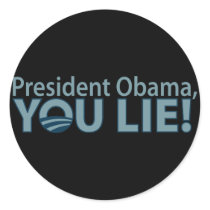 Anti-Obama You Lie! stickers