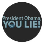 Anti-Obama You Lie! stickers