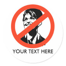 ANTI-PALIN: ANTI-Sarah Palin stickers by ElectionGear ANTI-PALIN: ANTI-Sarah Palin stickers