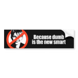 ANTI-PALIN - Because dumb is the new smart Bumper Stickers