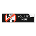 Anti-Palin Bumper Sticker / Custom Text bumper stickers