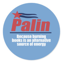 ANTI-PALIN - Burning books is a source of energy stickers by AntiPalin ANTI-PALIN - Burning books is a source of energy stickers