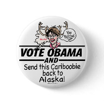 Anti-Palin Cariboobie Button