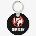 ANTI-PALIN - Gone Fishin' keychains by Politicaltshirts ANTI-PALIN - Gone Fishin' keychains