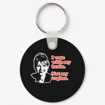 ANTI-PALIN / I voted with my brain keychains by AntiPalin ANTI-PALIN / I voted with my brain keychains