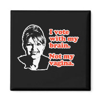 ANTI-PALIN / I voted with my brain magnets