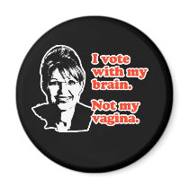 ANTI-PALIN / I voted with my brain magnets