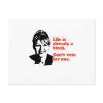 ANTI-PALIN / Life is already a bitch postcards by AntiPalin ANTI-PALIN / Life is already a bitch postcards