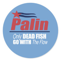 ANTI-PALIN - Only dead fish go with the flow stickers by AntiPalin ANTI-PALIN - Only dead fish go with the flow stickers