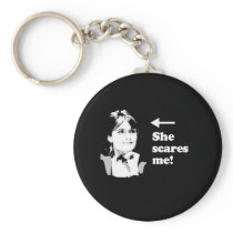 ANTI-PALIN / She scares me Key Chains