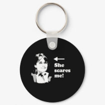 ANTI-PALIN / She scares me keychains by AntiPalin ANTI-PALIN / She scares me keychains