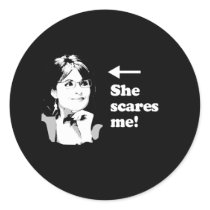 ANTI-PALIN / She scares me Stickers