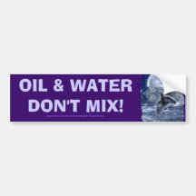 ANTI-POLLUTION BREACHING DOLPHIN Bumper Sticker
