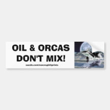 ANTI-POLLUTION BREACHING ORCA Bumper Sticker