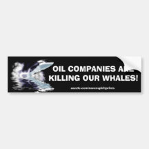 ANTI-POLLUTION BREACHING ORCA Bumper Sticker