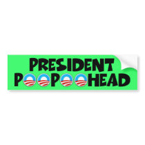 Anti President Obama Bumper Sticker